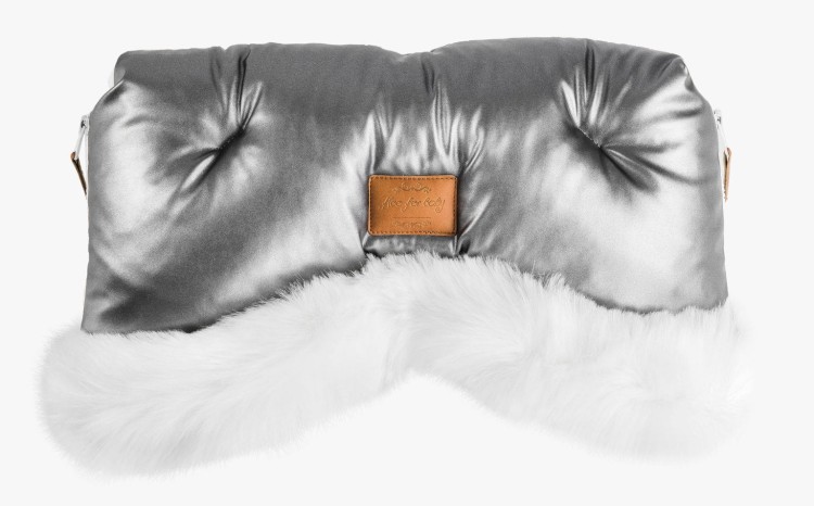 Mufka Srebrny z białym.jpg